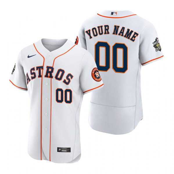 Mens Houston Astros Active Player White 2022 World Series Flex Base Stitched Jersey